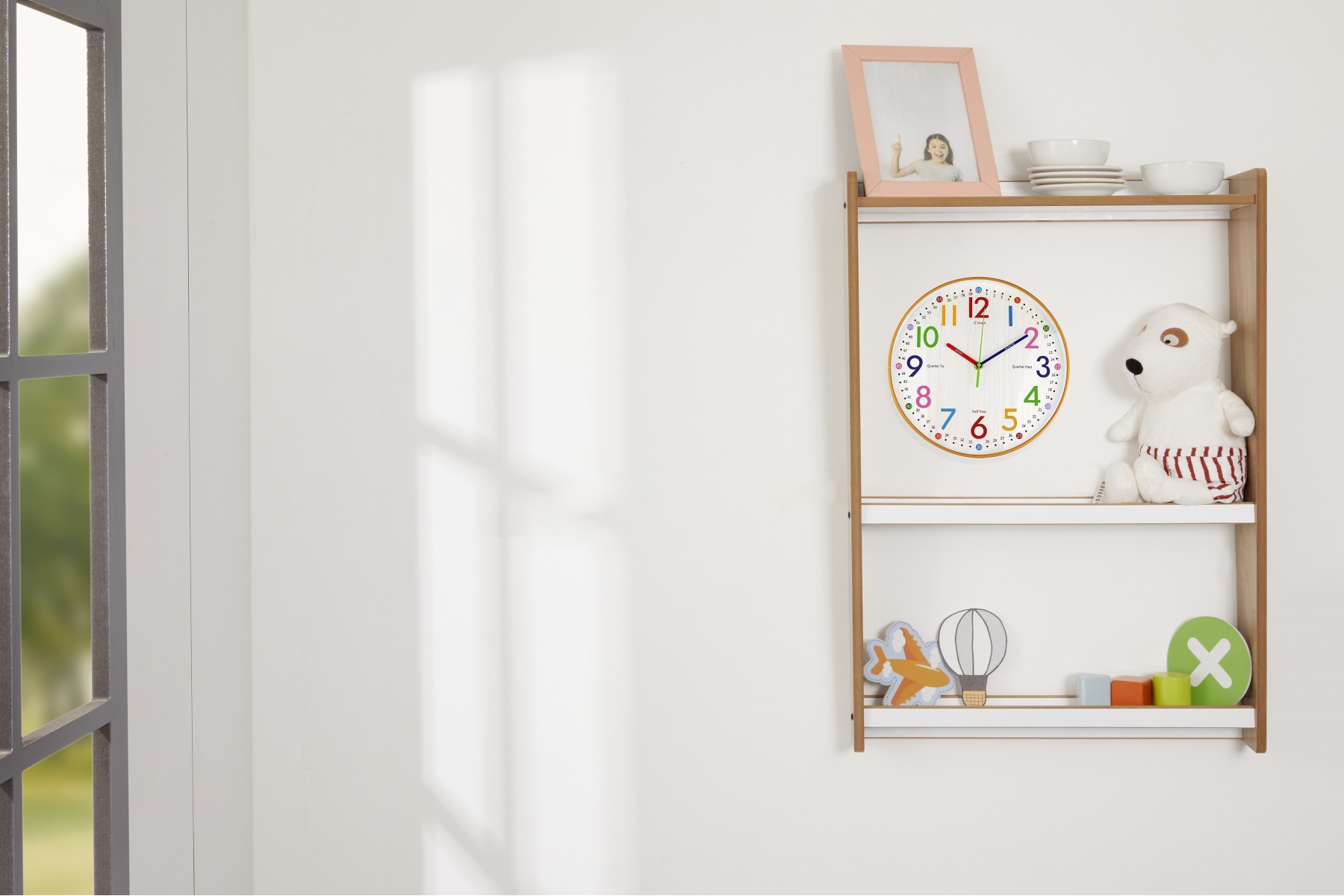 Çok Amaçlı Duvar Montessori Kitaplık Ünitesi / 3 Raflı